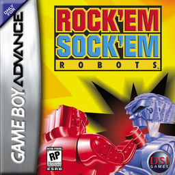 Rock 'Em Sock 'Em Robots box art for GameBoy Advance